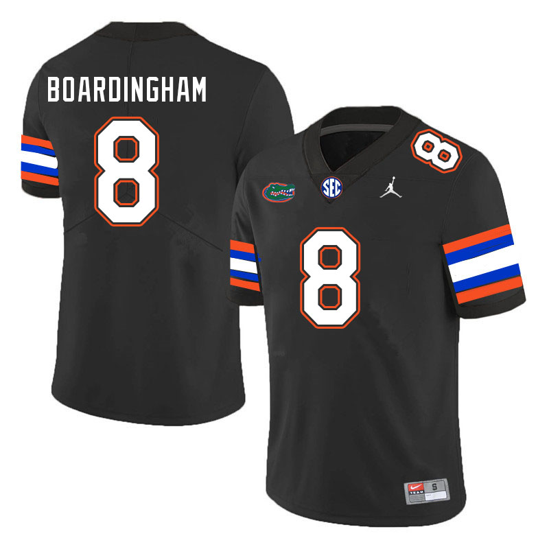 Men #8 Arlis Boardingham Florida Gators College Football Jerseys Stitched Sale-Black